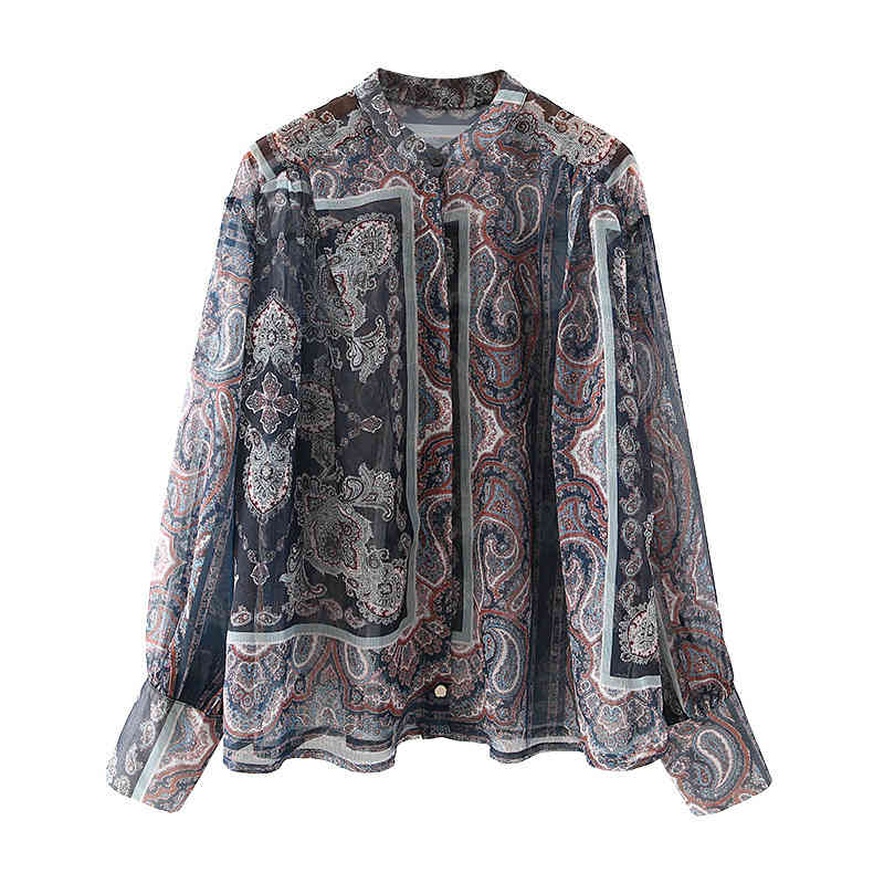 Summer Women European And American Style Retro Fashion Loose Single-Breasted Spiral Printing Long-Sleeved Female Shirt 210520, Multi
Summer Women European And American Style Retro Fashion Loose Single-Breasted Spiral Printing Long-Sleeved Female Shirt 210520, Multi