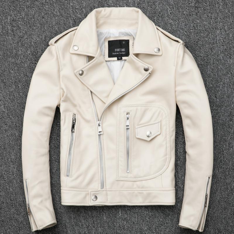 Women's Leather & Faux 2021 Fashion White Genuine Jacket Women Slim Fit Sheepskin Motorcycle Lady Rivets Zipper Biker Female
Women's Leather & Faux 2021 Fashion White Genuine Jacket Women Slim Fit Sheepskin Motorcycle Lady Rivets Zipper Biker Female
