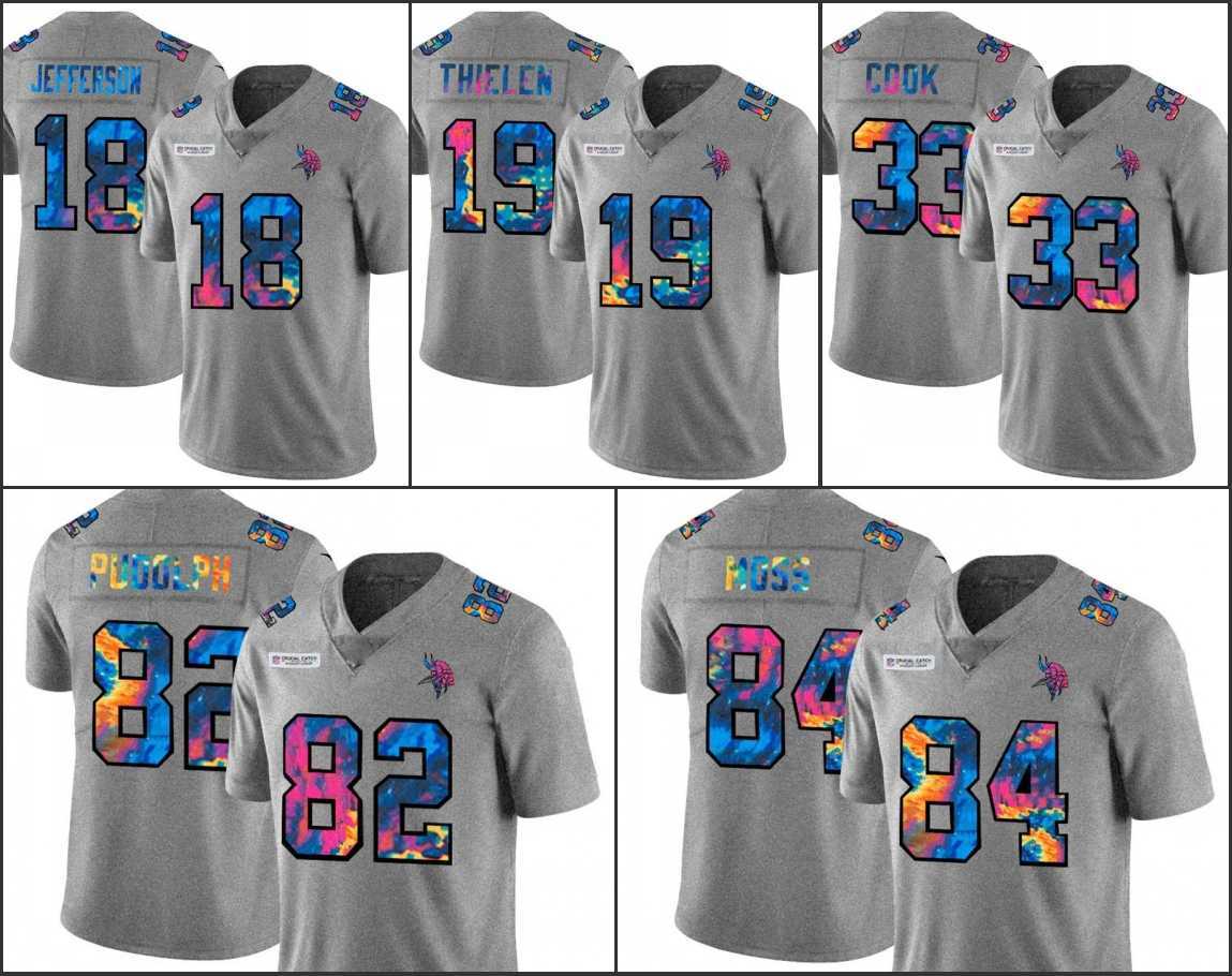 MinnesotaVikingsMen #18 Justin Jefferson 19 Adam Thielen 84 Randy Moss Grey Heather Multi-Color Women Youth Crucial Catch Jersey, Black;red
MinnesotaVikingsMen #18 Justin Jefferson 19 Adam Thielen 84 Randy Moss Grey Heather Multi-Color Women Youth Crucial Catch Jersey, Black;red