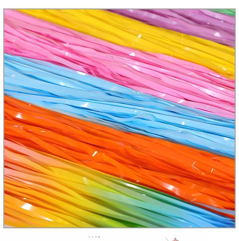Party Decoration 2M Gradient Rain Silk Curtain Macaron Color Birthday Wedding Sweet Bachelorette Backdrop Curtains Favors
Party Decoration 2M Gradient Rain Silk Curtain Macaron Color Birthday Wedding Sweet Bachelorette Backdrop Curtains Favors