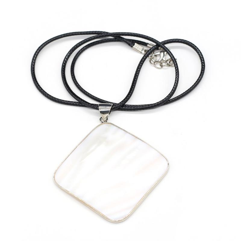 Pendant Necklaces Natural White Shell Pendent Necklace Fashion Leather Rope Charming For Women Jewelry Gift, Silver
Pendant Necklaces Natural White Shell Pendent Necklace Fashion Leather Rope Charming For Women Jewelry Gift, Silver