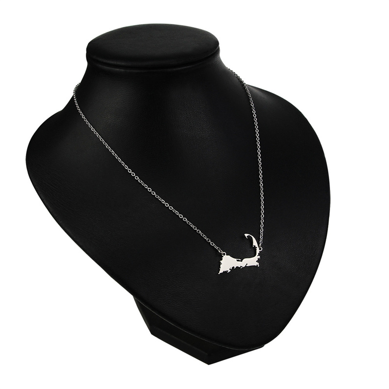 Europe And The United States Stainless Steel, Massachusetts Cape Cod Map Pendant Necklace
Europe And The United States Stainless Steel, Massachusetts Cape Cod Map Pendant Necklace