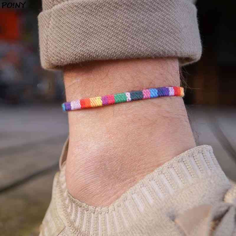 Hand-braided Lgbtq Rainbow Bracelet Charms Braslet for Community Love Is Gay Pride Armband Accessories