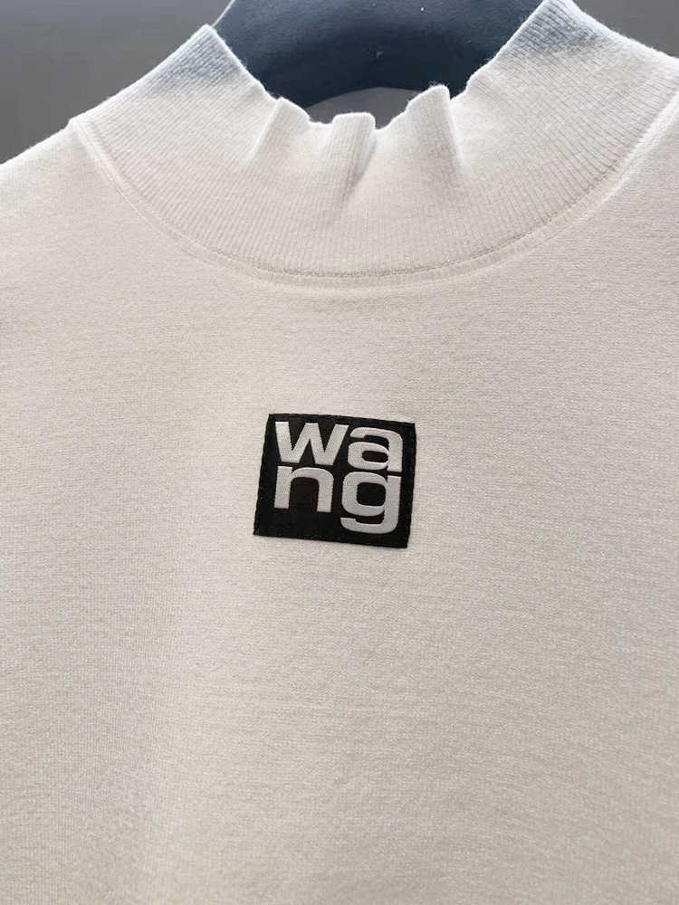 Slim-Fit Knited Tshirts for Women Summer Print Letter Pullover Short Sleeve T-shirt Female Crop Tops Graphic Tees 210722