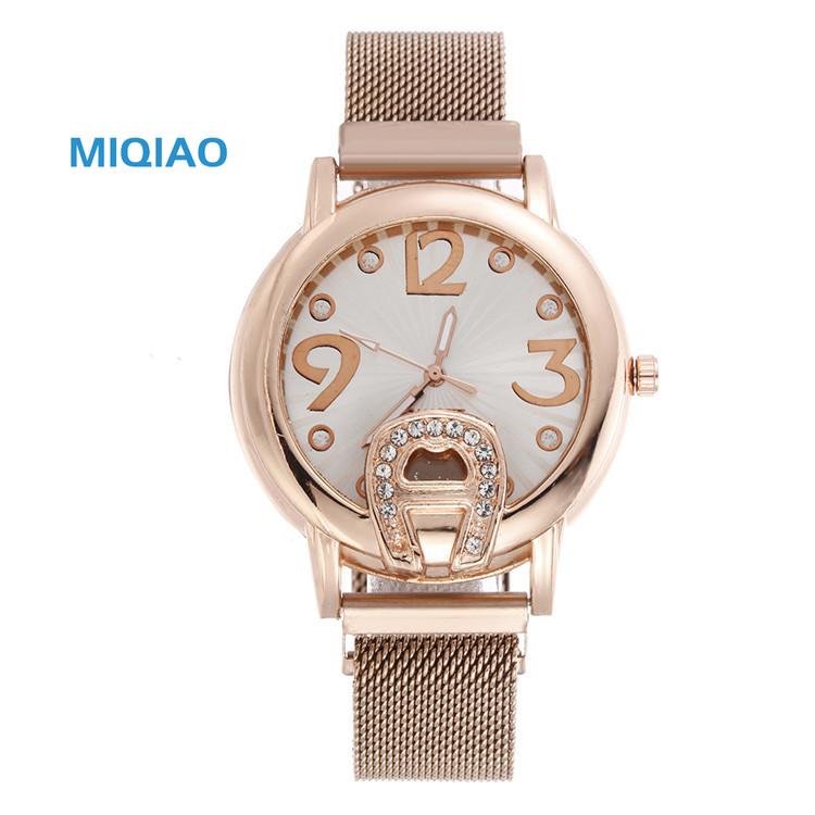 Wristwatches MIQIAO Luxury Ladies Watch Mesh Stainless Steel Casual Bracelet Quartz Clock Simple Personality W107
Wristwatches MIQIAO Luxury Ladies Watch Mesh Stainless Steel Casual Bracelet Quartz Clock Simple Personality W107