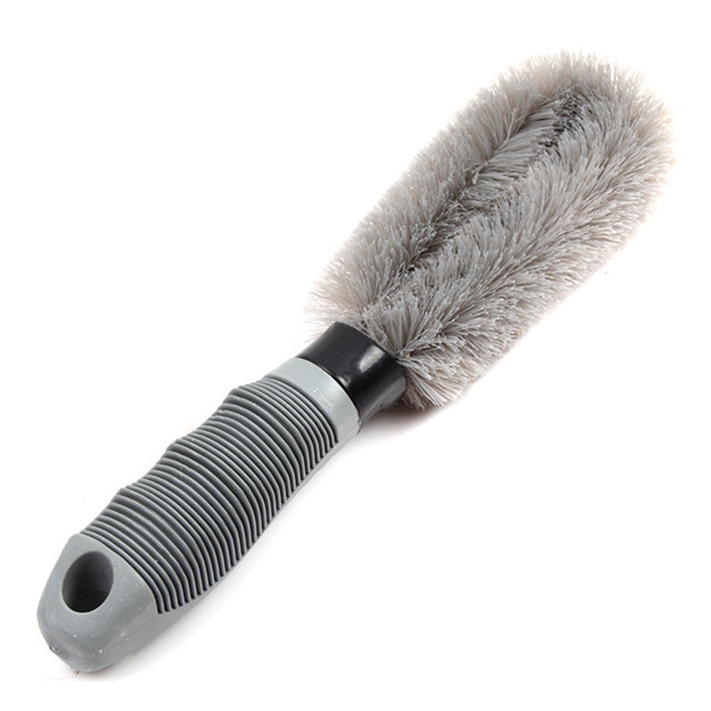 1PC Car Auto Spoke Truck Motorcycle Alloy Wheel Brush Tire Rim Hub Clean Plastic Coated Wire Wash Washing Cleaning Tool