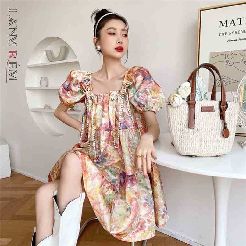 Women Printing Bow Dress Round Neck Short Puff Sleeve Loose Fit Female Fashion Summer Arrivals 2E1887 210526
Women Printing Bow Dress Round Neck Short Puff Sleeve Loose Fit Female Fashion Summer Arrivals 2E1887 210526