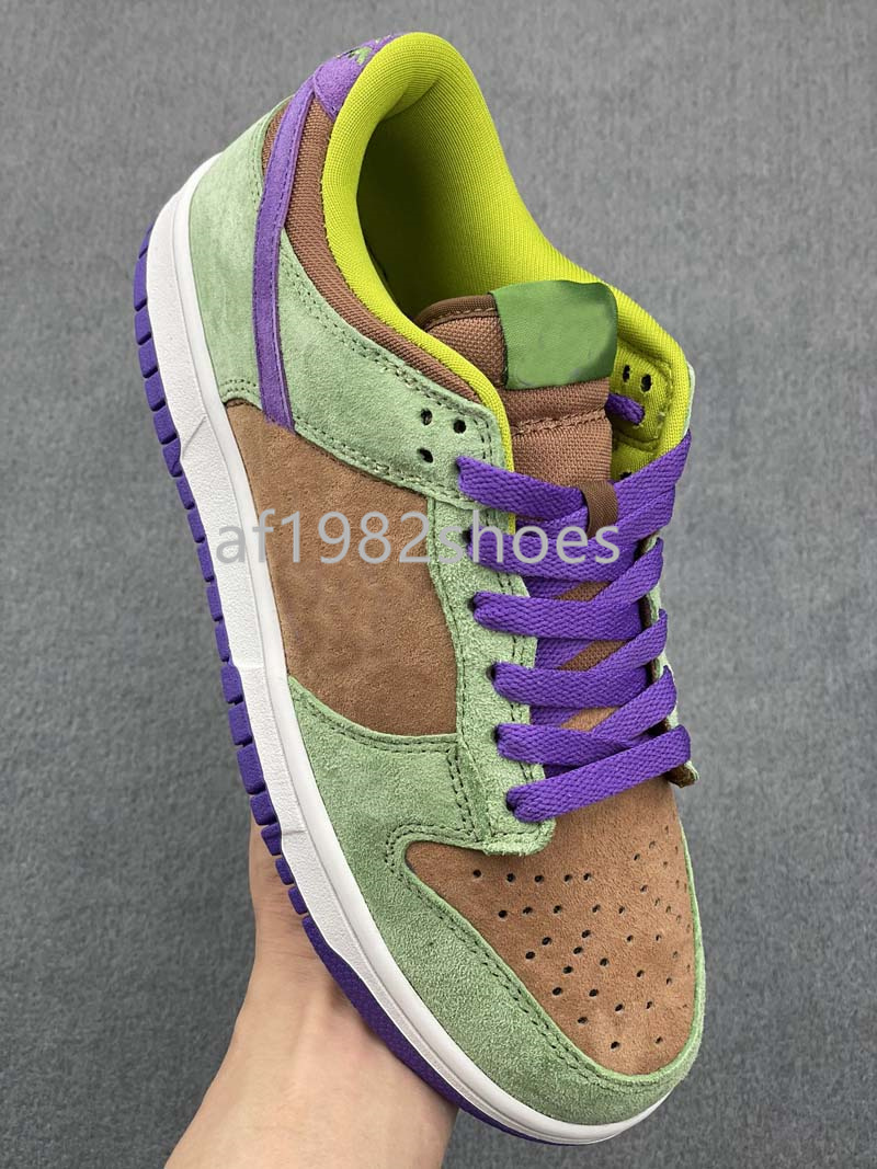 Veneer Dunks Low Running Shoes Autumn Green Deep Purple Suede Upper Mens Womens Skate Sneakers Sports Trainers Zapatos
Veneer Dunks Low Running Shoes Autumn Green Deep Purple Suede Upper Mens Womens Skate Sneakers Sports Trainers Zapatos