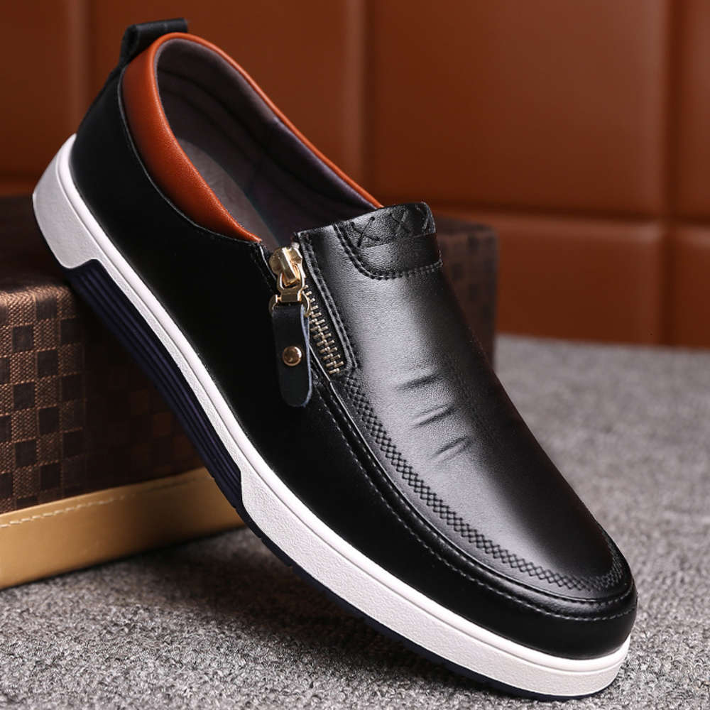 Casual shoes P63P Size 47 casual fashion Korean version British zipper wear resistant and antiskid men's shoes MQSG, Black
Casual shoes P63P Size 47 casual fashion Korean version British zipper wear resistant and antiskid men's shoes MQSG, Black