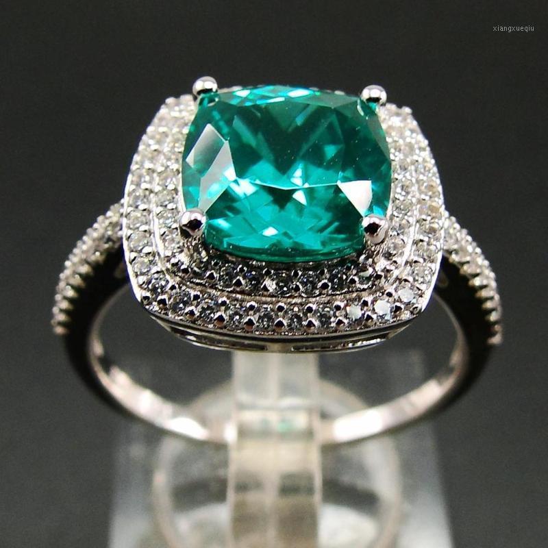 Cluster Rings Arrival Designs 925 Sterling Silver Paraiba Spinel & CZ Women's Ring Engagement Wedding For Gift, Golden;silver
Cluster Rings Arrival Designs 925 Sterling Silver Paraiba Spinel & CZ Women's Ring Engagement Wedding For Gift, Golden;silver