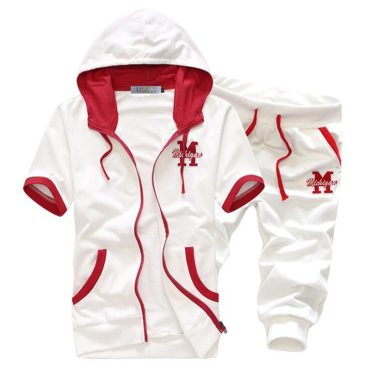 Men's Tracksuits Summer Style Mens Causal Suit Short Sleeve T-shirt &Shorts Fashion Male Wear Set Tracksuit Man t Shirt Tshirt
