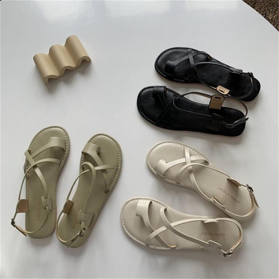 Women Sandals 2020 Brand Fashion Pu Leather Flat Sandals Women Shoes Summer Women's Luxury Designers Sandals, Black
Women Sandals 2020 Brand Fashion Pu Leather Flat Sandals Women Shoes Summer Women's Luxury Designers Sandals, Black