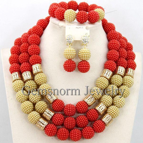 Earrings & Necklace Latest Nigerian African Beads Wedding Jewelry Set Gold Women Fashion WB175, Silver
Earrings & Necklace Latest Nigerian African Beads Wedding Jewelry Set Gold Women Fashion WB175, Silver