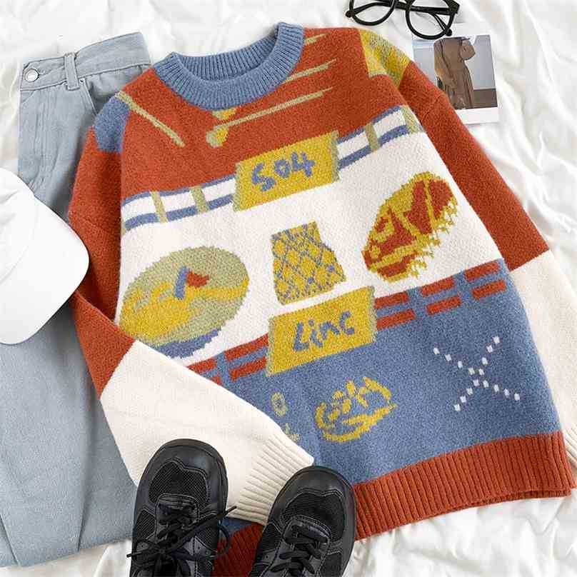 Autumn Winter Harajuku Sweater Women Loose Oversize Cute Cartoons Pullover Tops Woman Long Sleeve Korean Knitted Sweaters 210525, Orange
Autumn Winter Harajuku Sweater Women Loose Oversize Cute Cartoons Pullover Tops Woman Long Sleeve Korean Knitted Sweaters 210525, Orange
