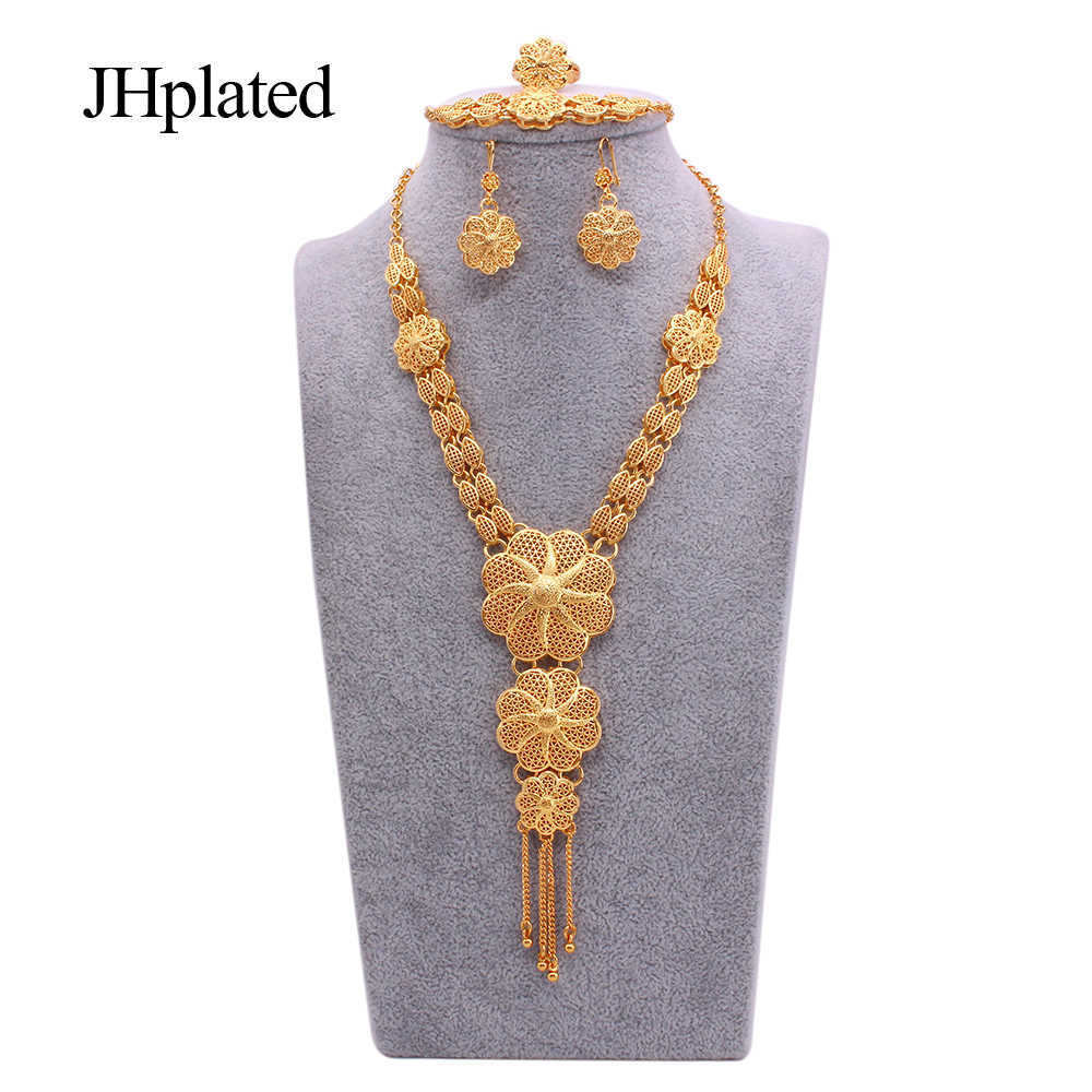 Dubai Hawaiian 24K Gold plated bridal Jewelry sets Necklace Earrings Bracelet Rings gifts wedding jewellery set for women 210720
Dubai Hawaiian 24K Gold plated bridal Jewelry sets Necklace Earrings Bracelet Rings gifts wedding jewellery set for women 210720
