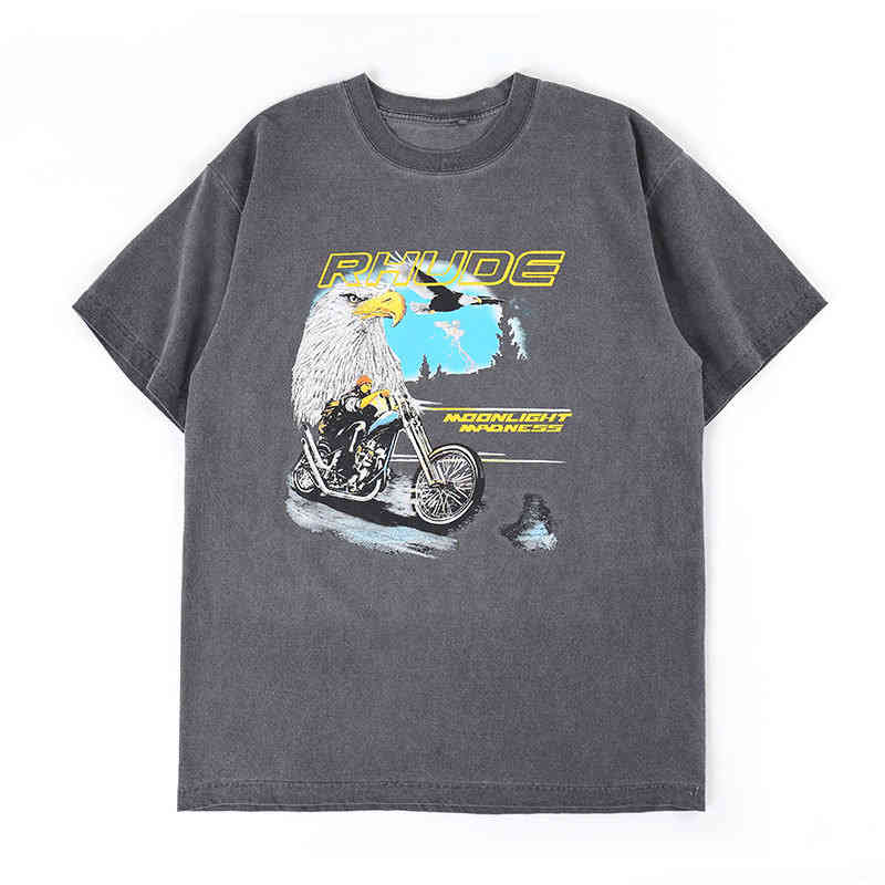 Men's T-Shirts Fashion brand RH rhude casual high street hip hop wash size summer loose round neck T-shirt 5U8B, Gray
Men's T-Shirts Fashion brand RH rhude casual high street hip hop wash size summer loose round neck T-shirt 5U8B, Gray