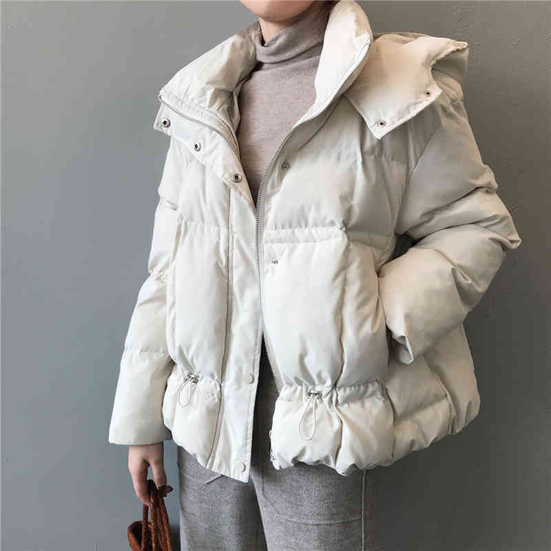 Fashion Short Hooded Parka Oversize Coat Winter Down Jacket Women Drawstring Thick Warm Chic Female Office Lady CRRIFLZ 210520, Light green
Fashion Short Hooded Parka Oversize Coat Winter Down Jacket Women Drawstring Thick Warm Chic Female Office Lady CRRIFLZ 210520, Light green