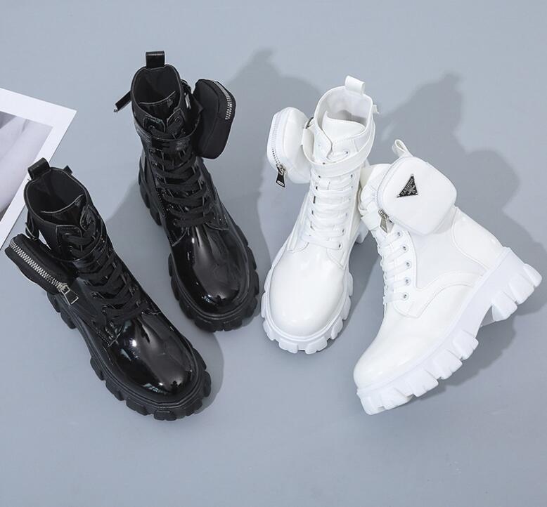 Woman Glossy Plus Size Boots Pocket Strap With Bright Personality Style Chunky Lace Up Ankle For Women Autumn Round Toe Combat Black White P, Matte white
Woman Glossy Plus Size Boots Pocket Strap With Bright Personality Style Chunky Lace Up Ankle For Women Autumn Round Toe Combat Black White P, Matte white