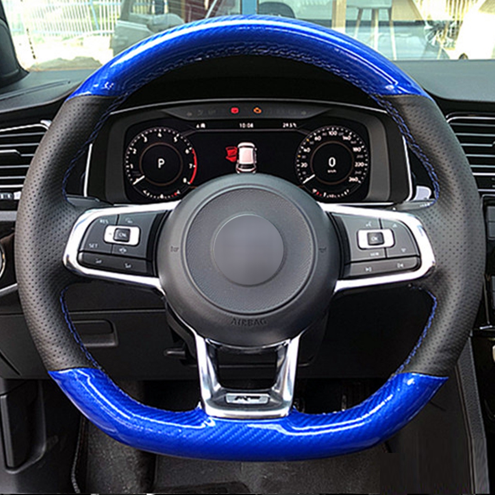 Hand-stitched Carbon Fiber Black Suede Car Steering Wheel Cover For Volkswagen Golf 7 GTI Golf R MK7 Polo Scirocco 2015 2016
Hand-stitched Carbon Fiber Black Suede Car Steering Wheel Cover For Volkswagen Golf 7 GTI Golf R MK7 Polo Scirocco 2015 2016