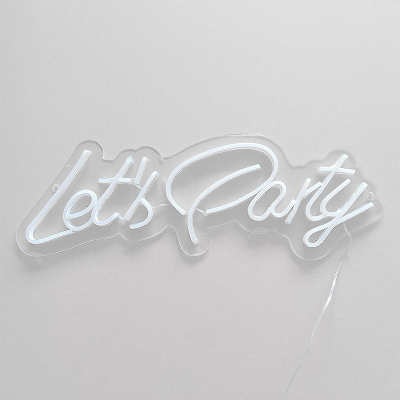 Let's Party Neon Sign Holiday Lighting girl Home Decoration Bar Public Places Handmade Neon Lights 12 V Super Bright