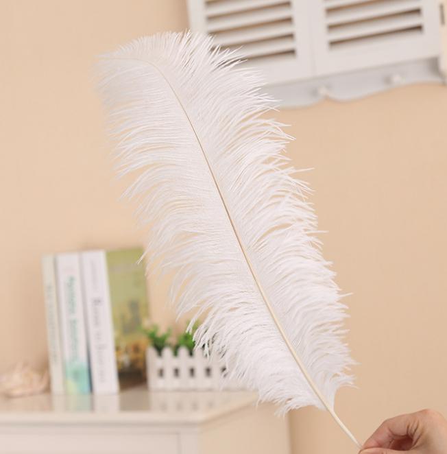 2021 New Arrival Natural White Ostrich Feathers Plume Centerpiece for Wedding Party Table Decoration Free