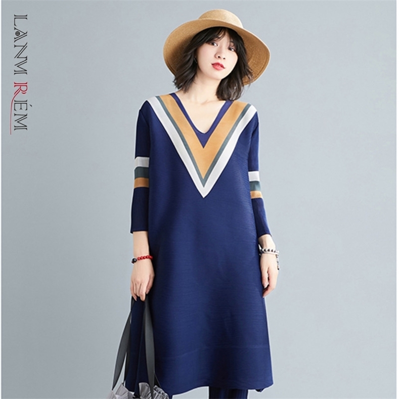 Women Big Size Midi Long Rose Red Pleated Dress V- Neck Sleeve Loose Fit Fashion Spring Summer 2E1123 210526, Pink
Women Big Size Midi Long Rose Red Pleated Dress V- Neck Sleeve Loose Fit Fashion Spring Summer 2E1123 210526, Pink