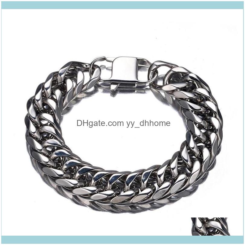 Link, Bracelets Jewelry13/16/19/21Mm Polishing Sier Color Strong Mens Stainless Steel Curb Cuban Link Chain Bracelet Bangle 7-11 Inches Opti
Link, Bracelets Jewelry13/16/19/21Mm Polishing Sier Color Strong Mens Stainless Steel Curb Cuban Link Chain Bracelet Bangle 7-11 Inches Opti