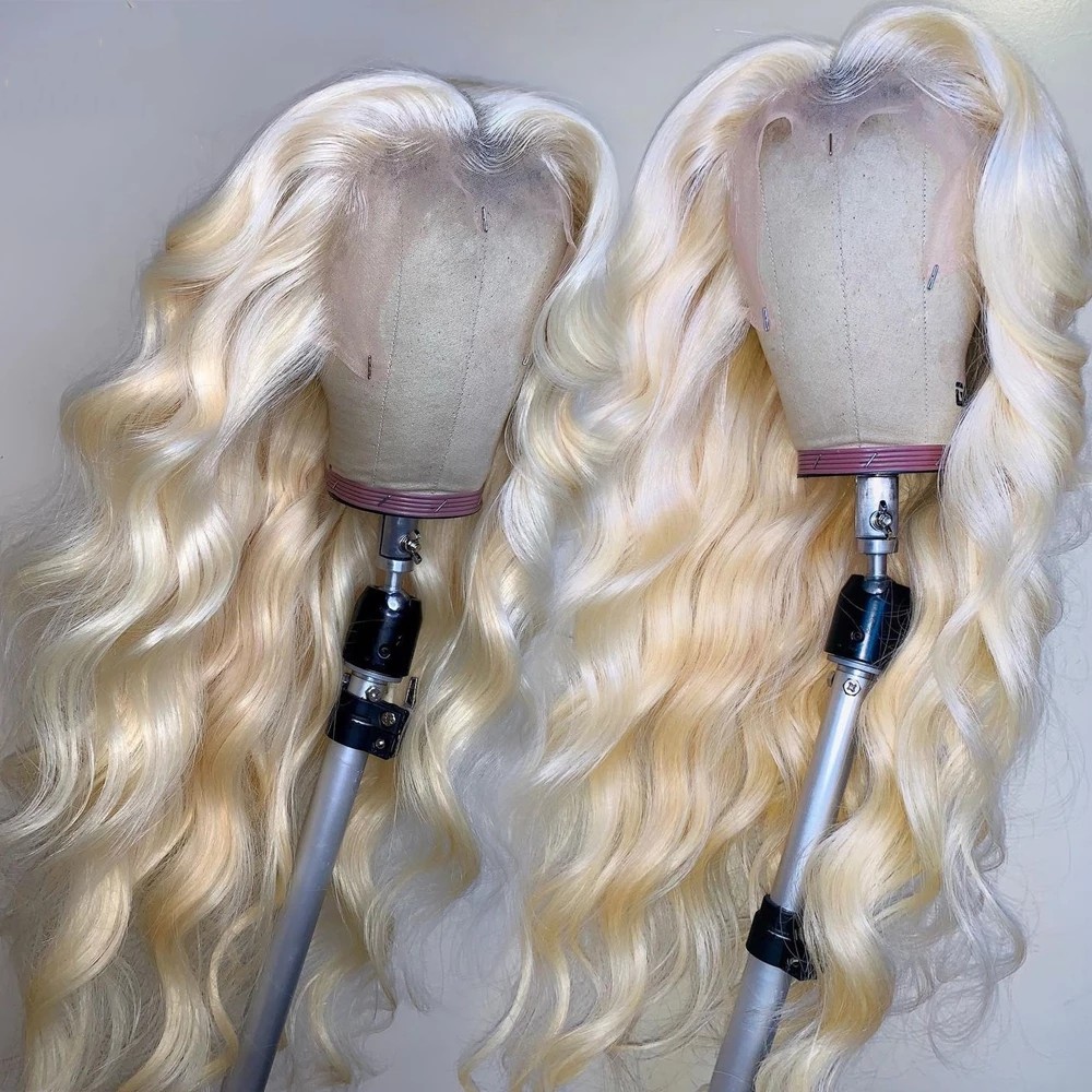 Free shipping Fashion Red/Blonde/Black Body Wave Wigs Human Hair 150% Pre Plucked With BabyHair Synthetic Lace Front Wig