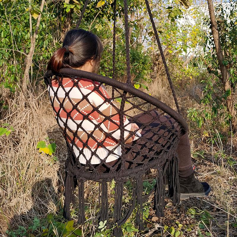 Camp Furniture Safe Beige Hanging Hammock Chair Swing Rope Outdoor Indoor Bar Garden Seat Loading 150KG
Camp Furniture Safe Beige Hanging Hammock Chair Swing Rope Outdoor Indoor Bar Garden Seat Loading 150KG
