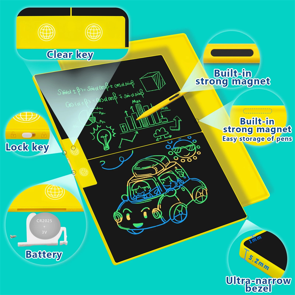 15 Inch Neutral Thin Light Large Screen Handwriting Board LCD Screen Writing Board Kids Adult Painting Computing Electronic Board
15 Inch Neutral Thin Light Large Screen Handwriting Board LCD Screen Writing Board Kids Adult Painting Computing Electronic Board