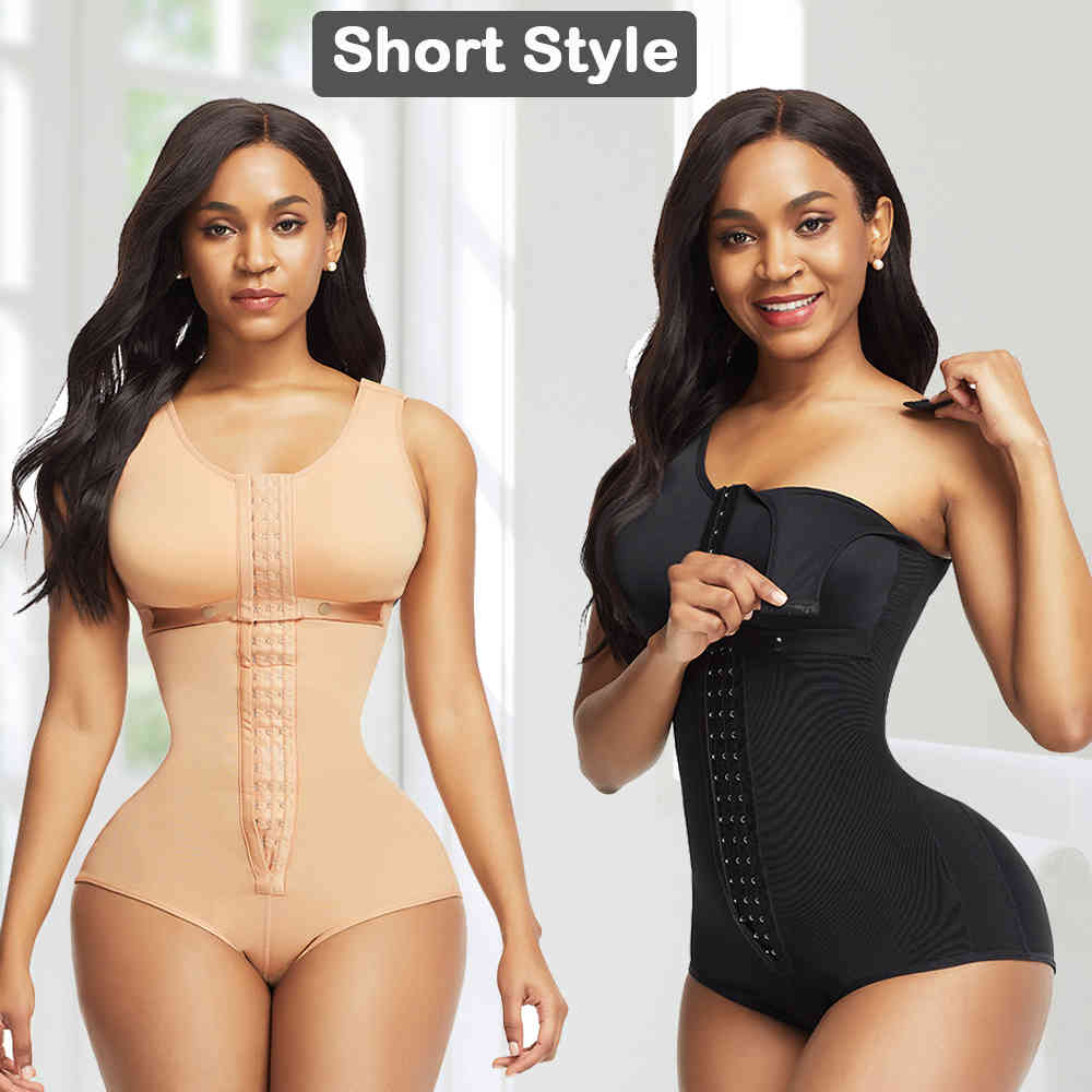 HEXIN Full Body Shaper Shapewear Slimming Belt Girdle Corset Butt lifter Tummy Control Underwear postpartum faja Waist Trainer 201223