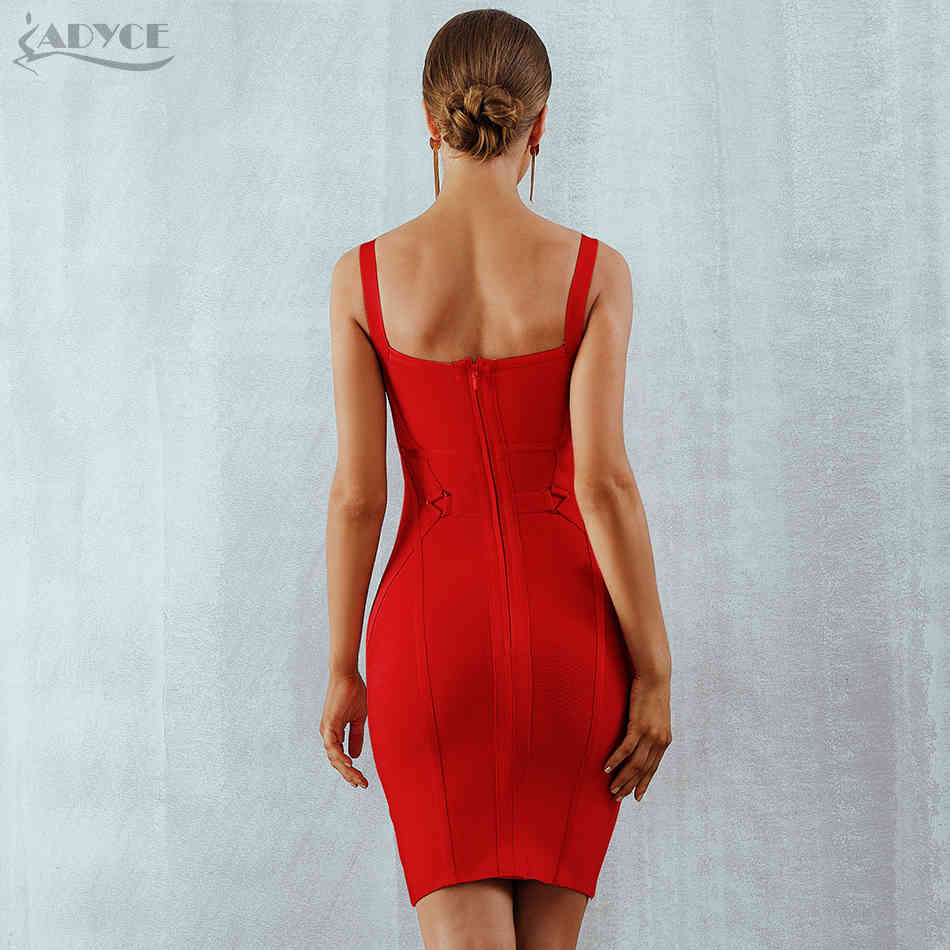 Summer Pink Women Bandage Dress Sexy Spaghetti Strap Hollow Out Midi Celebrity Evening Party Club Bodycon Dresses 210423