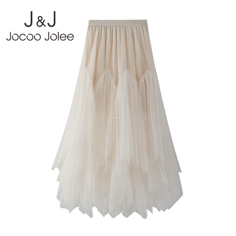 Jocoo Jolee Women Spring Autumn Irregular Kawaii A-Line Solid Pleated Long Skirt Gauze Mesh Sweet Natural Elegant Tutu 210518, Black
Jocoo Jolee Women Spring Autumn Irregular Kawaii A-Line Solid Pleated Long Skirt Gauze Mesh Sweet Natural Elegant Tutu 210518, Black