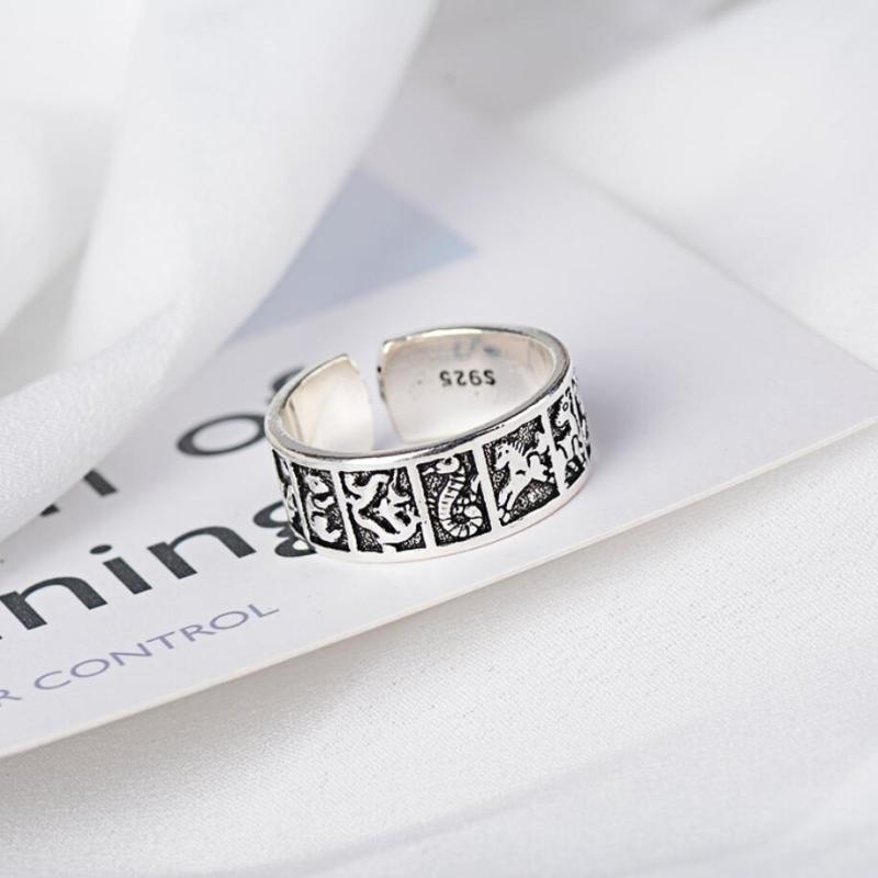 Cluster Rings WYEAIIR Mini Animal Literary Zodiac Creative Simple Fashion 925 Sterling Silver Female Resizable Opening, Golden;silver
Cluster Rings WYEAIIR Mini Animal Literary Zodiac Creative Simple Fashion 925 Sterling Silver Female Resizable Opening, Golden;silver