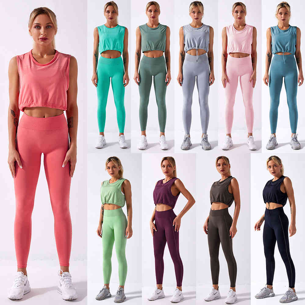 Outdoor Indoor Exercise SuitNew seamless Yoga suit sleeveless top fitness suit for women in 2021, Light gray
Outdoor Indoor Exercise SuitNew seamless Yoga suit sleeveless top fitness suit for women in 2021, Light gray