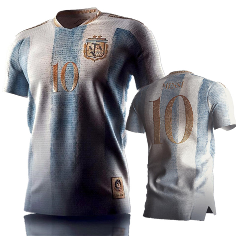 Player version 2022 ARGENTINA CONCEPT soccer jersey 21/22 Maillots de foot Maradona special badge golden Elements Messi football shirt uniform, Jersey {agenting}
Player version 2022 ARGENTINA CONCEPT soccer jersey 21/22 Maillots de foot Maradona special badge golden Elements Messi football shirt uniform, Jersey {agenting}