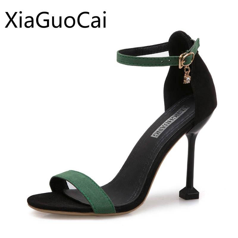 Est Style High Quality Thin Heels Women Sandals Buckle Strap Female Pumps Flock Classic, Black
Est Style High Quality Thin Heels Women Sandals Buckle Strap Female Pumps Flock Classic, Black