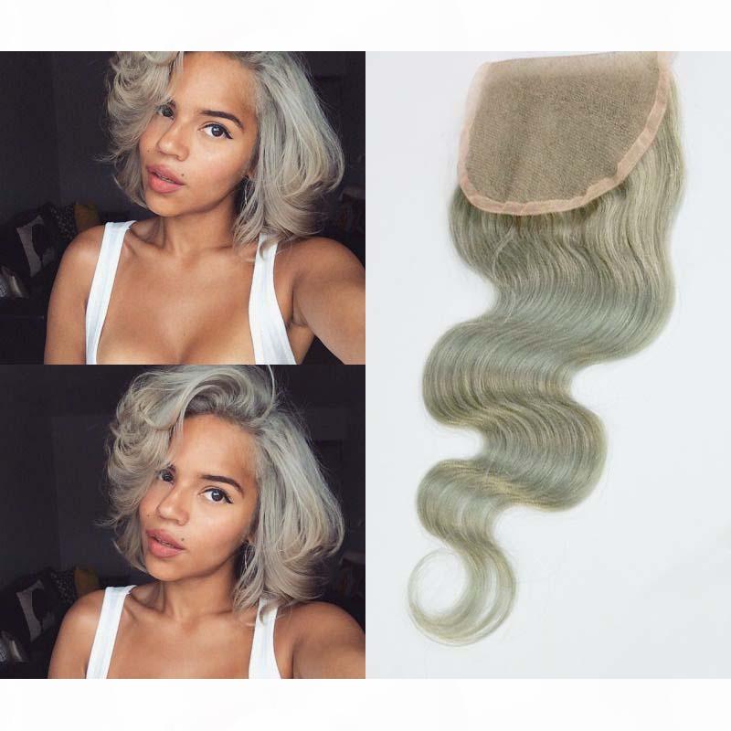 Malaysian human Hair gray color 4x4 Lace Closure grey body wave Closure Free Mid Three Part, Black;brown
Malaysian human Hair gray color 4x4 Lace Closure grey body wave Closure Free Mid Three Part, Black;brown