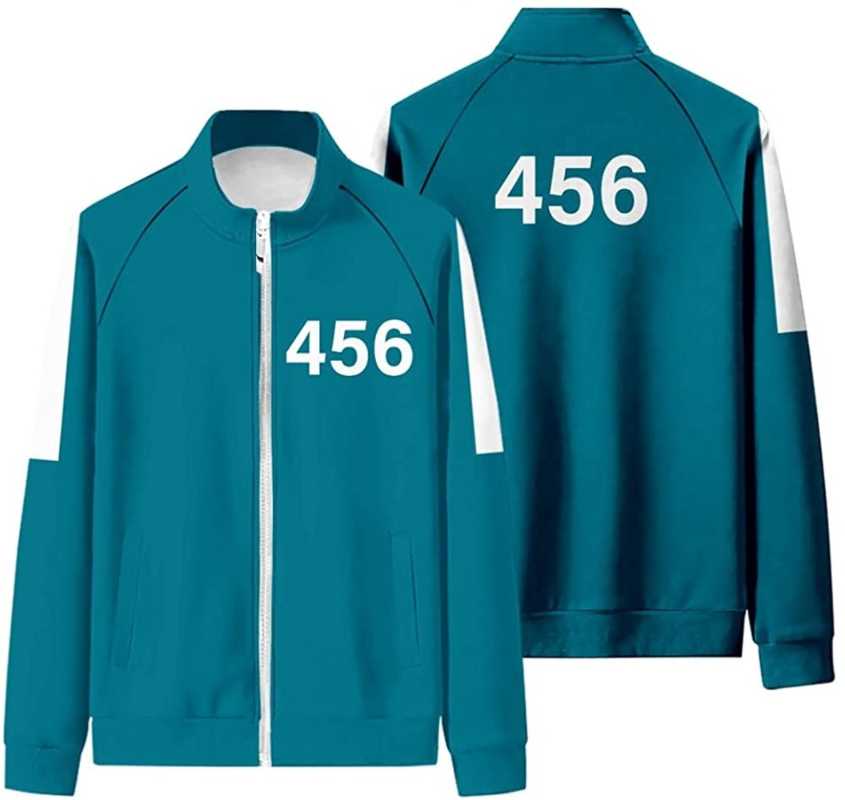 men's hoodies & sweatshirts wawni squid game zipper sweatshirt casual volleyball cosplay kpop tv show zip clothes 218 001 456 for logo, Black
men's hoodies & sweatshirts wawni squid game zipper sweatshirt casual volleyball cosplay kpop tv show zip clothes 218 001 456 for logo, Black