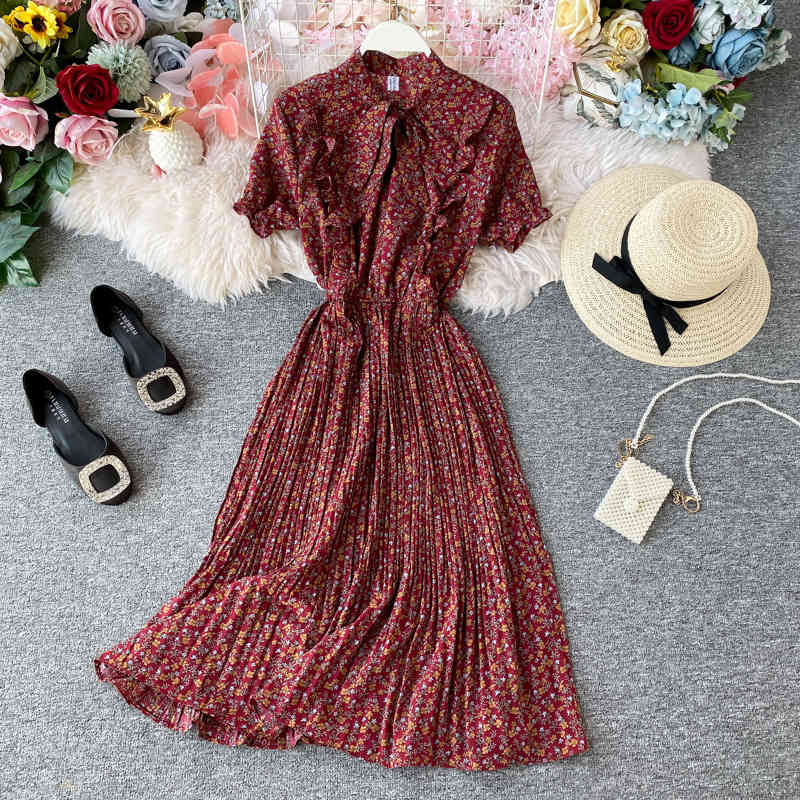 Spring Summer Women's Fashion Dress High Waist Print Bow Vintage Floral Casual Puff Sleeve Female 210520, Blue
Spring Summer Women's Fashion Dress High Waist Print Bow Vintage Floral Casual Puff Sleeve Female 210520, Blue