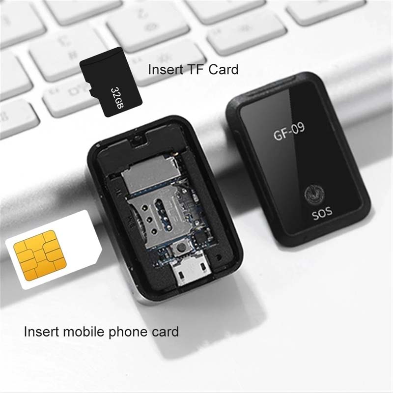 Mini GSM WIFI GF09 GPS Tracker Real Time Tracking Tools Car Pet Anti-theft Locator Device Real-time Vehicle Locators Tool
