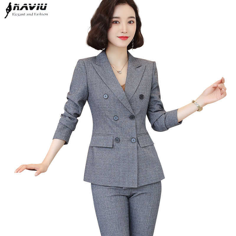 Professional Pants Suit Autumn Winter Fashion Temperament Long Sleeve Blazer and Trousers Business Formal Set 210604, Black coat and skirt
Professional Pants Suit Autumn Winter Fashion Temperament Long Sleeve Blazer and Trousers Business Formal Set 210604, Black coat and skirt