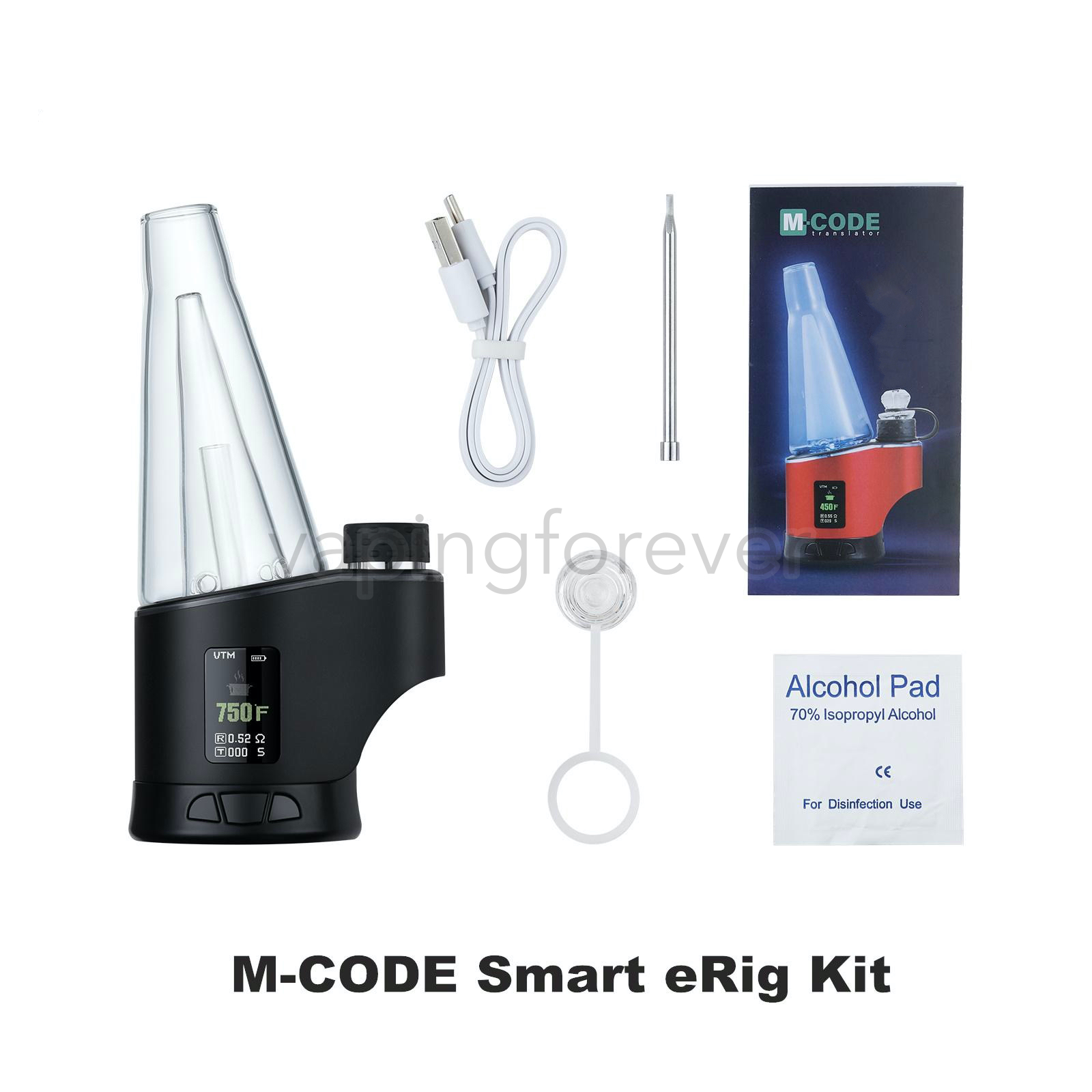 M-CODE Enail Wax Vaporizer Erig Starter Kit Concentrate Shatter Budder Dabs Rig 400F-700/800F Continuous Temperature Setting 7 Color Lightin
M-CODE Enail Wax Vaporizer Erig Starter Kit Concentrate Shatter Budder Dabs Rig 400F-700/800F Continuous Temperature Setting 7 Color Lightin