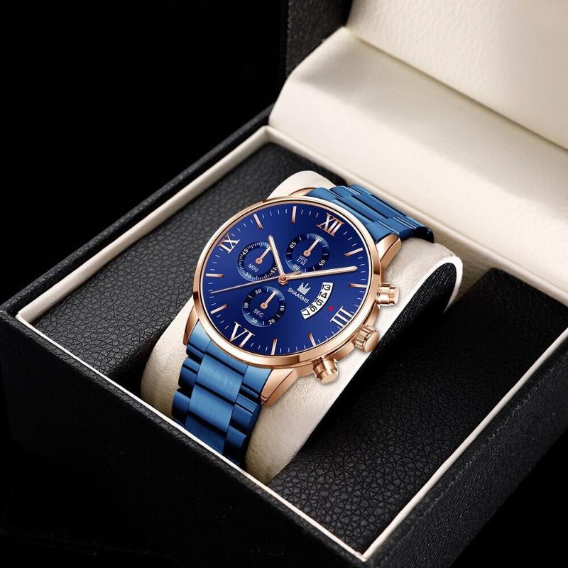 Wristwatches Top Male Luxury Watches Mens Stainless Steel Calendar Watch Men Business Sport Casual Quartz For Relogio Masculino, 3 rosy
Wristwatches Top Male Luxury Watches Mens Stainless Steel Calendar Watch Men Business Sport Casual Quartz For Relogio Masculino, 3 rosy