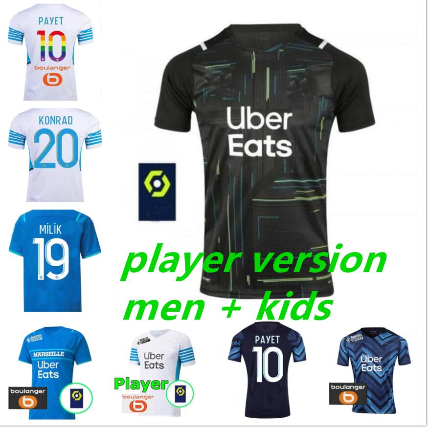 Men+Player+kids 21 22 Marseille third soccer jersey Olympique De OM maillot foot MANDANDA Goalkeeper CUISANCE THAUVIN BENEDETTO KAMARA PAYET, Black;yellow
Men+Player+kids 21 22 Marseille third soccer jersey Olympique De OM maillot foot MANDANDA Goalkeeper CUISANCE THAUVIN BENEDETTO KAMARA PAYET, Black;yellow