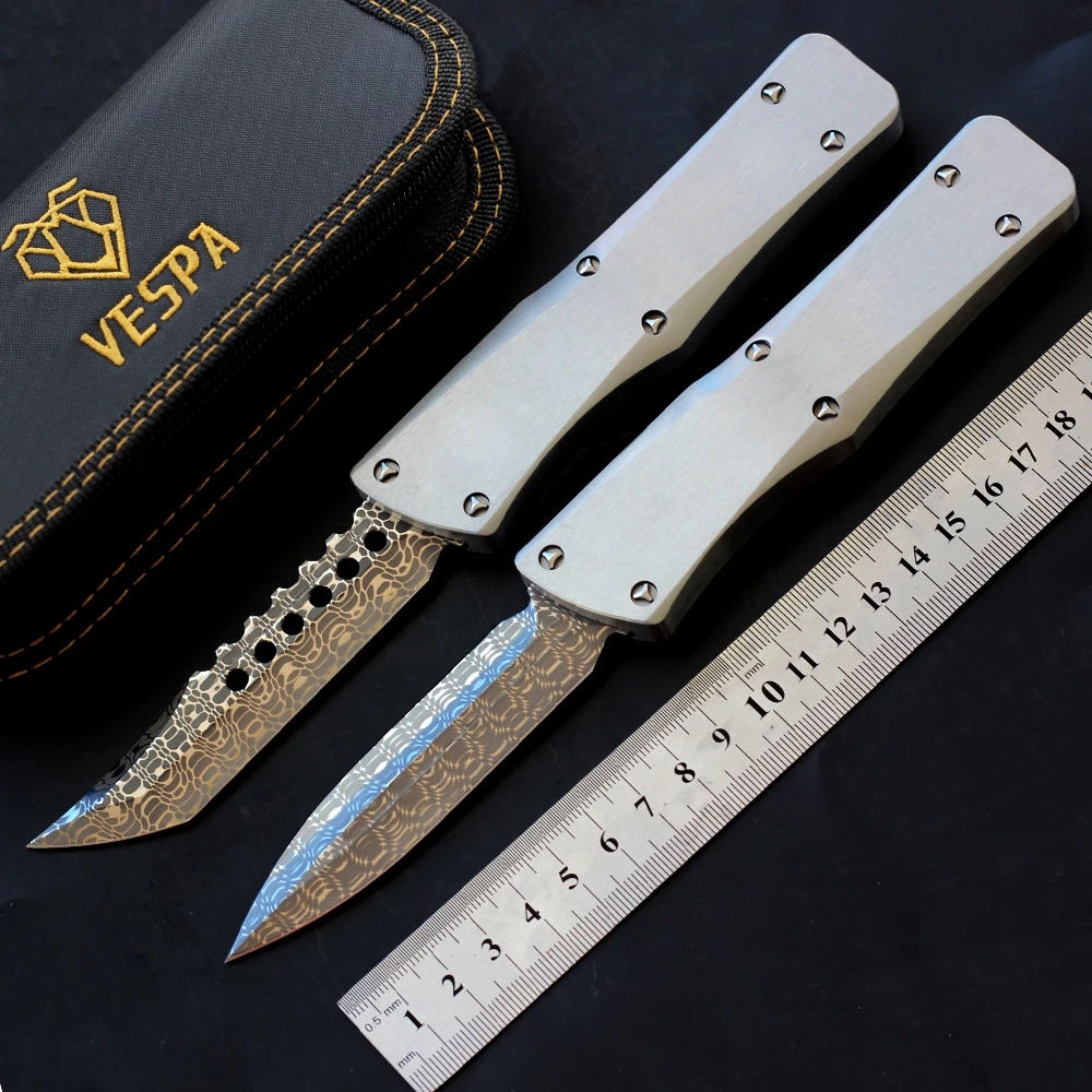 High-End VESPA Knife M390 Damascus Blade Handmade polishing Stainless Steel Handle Survival EDC Outdoor Camping Hunting Knives
High-End VESPA Knife M390 Damascus Blade Handmade polishing Stainless Steel Handle Survival EDC Outdoor Camping Hunting Knives