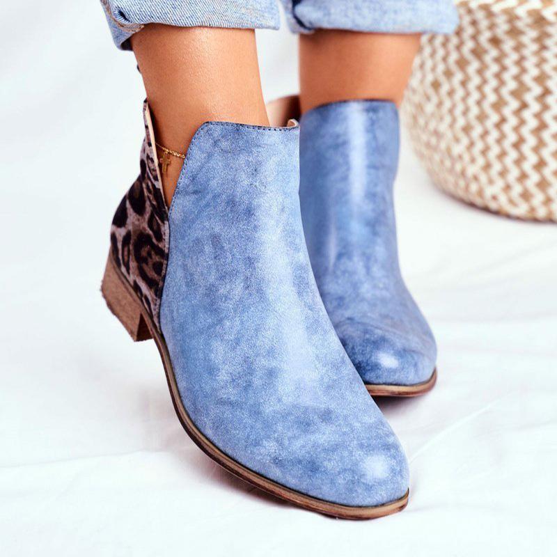 Boots PU Women Ankle Round Toe Low Heels Female Walking Shoes Outdoor Sneakers Ladies Footwear Rome Size 35-43, Blue
Boots PU Women Ankle Round Toe Low Heels Female Walking Shoes Outdoor Sneakers Ladies Footwear Rome Size 35-43, Blue