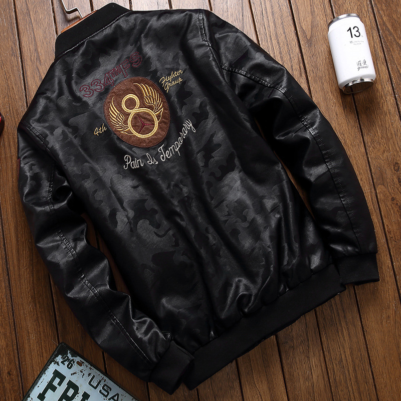 Oval Locomotive Men S Leather Jacket High Quality Stand Collar Retro Comfortable Windproof and Warm Fashion Travel Commuter, Black
Oval Locomotive Men S Leather Jacket High Quality Stand Collar Retro Comfortable Windproof and Warm Fashion Travel Commuter, Black