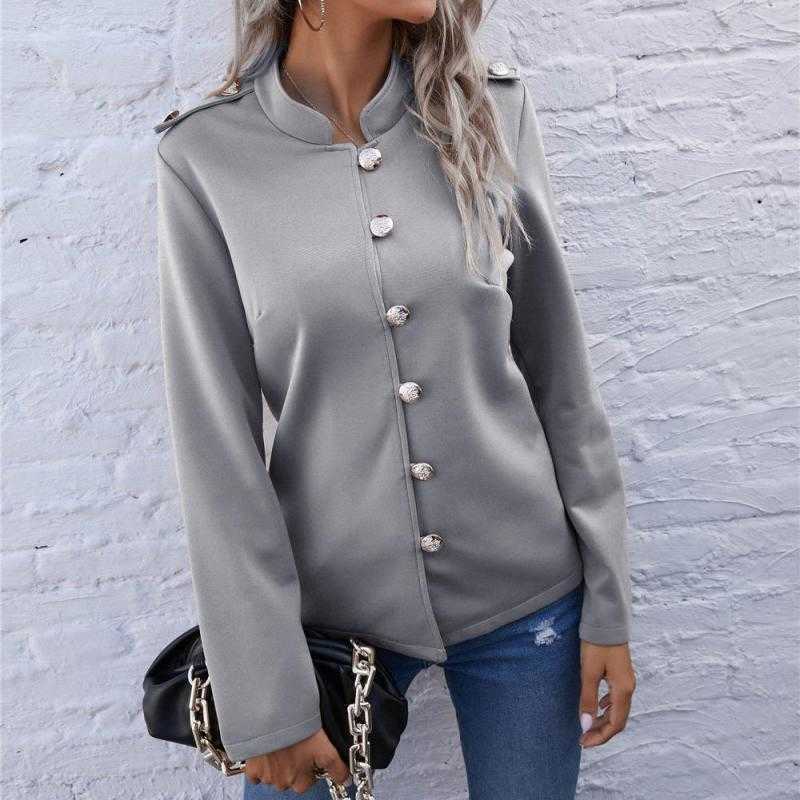 Women Blazer Single Breasted Long Sleeve Ladies Black Coat Fahion Women's Slim Suit Jacket Plus Size 210524