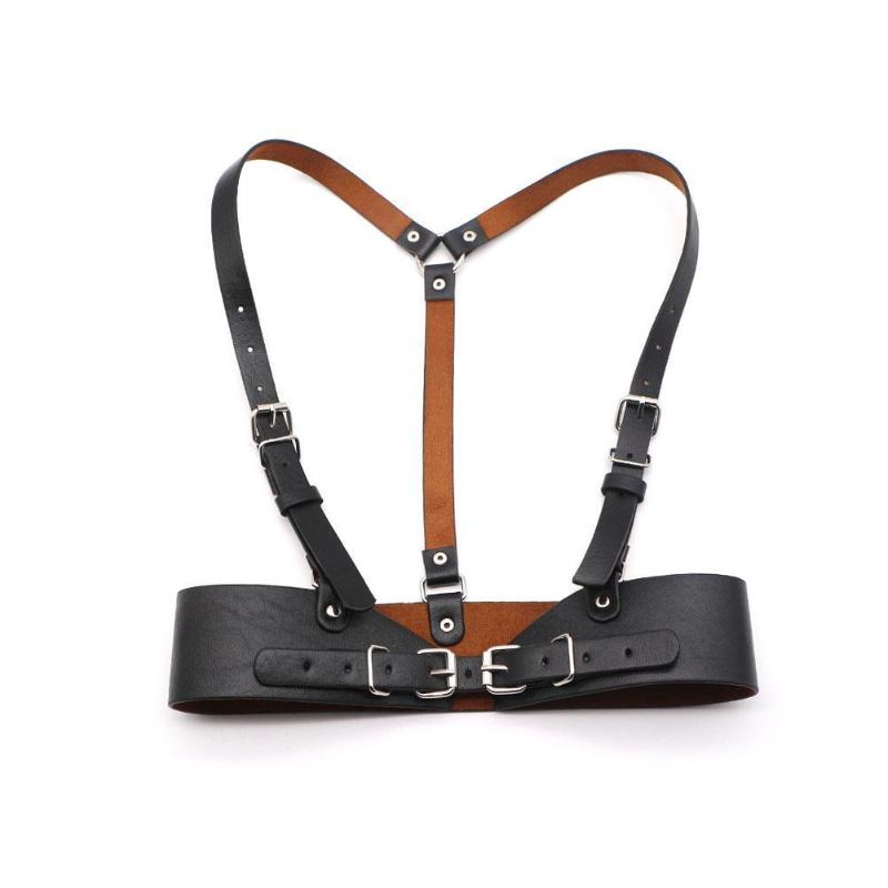 Belts Women Sexy Faux Leather Waist Belt Crop Top Vest Harajuku Gothic Punk Harness Strap Vintage Underbust Corset Cincher, Black 
Belts Women Sexy Faux Leather Waist Belt Crop Top Vest Harajuku Gothic Punk Harness Strap Vintage Underbust Corset Cincher, Black